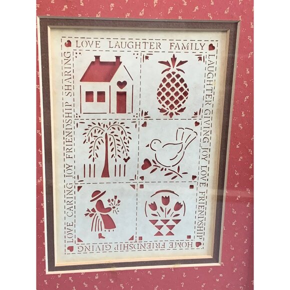 Love Laughter Family Framed Art by Figi Graphics 9x11Folk Art Style Frame - Picture 9 of 12